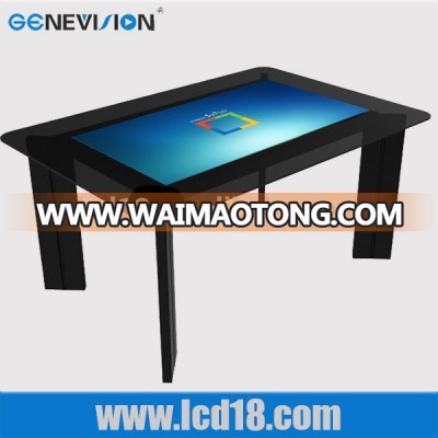 Ultra-thin models 42 inch table desk advertising display ad equipment for fashion Auto show media ad display