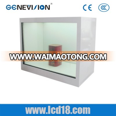 oem/odm lcd New advertising display 32 inch Transparent advertising Display box,LCD player