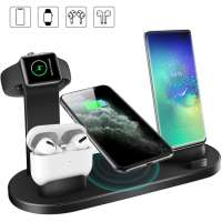 Wireless Charging Stand 4 in 1 Charger Station Compatible with Apple Watch and iPhone X/8/11 Pro Max